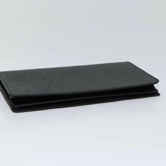 LOUIS VUITTON Epi Porte Cartes Credit Long Wallet Black - Picture 5 of 16